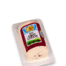 The Cheese Guy Fresh & Creamy Goat Cheese with Cranberry Cinnamon in clear packaging with a red and blue label featuring the product name and company logo.