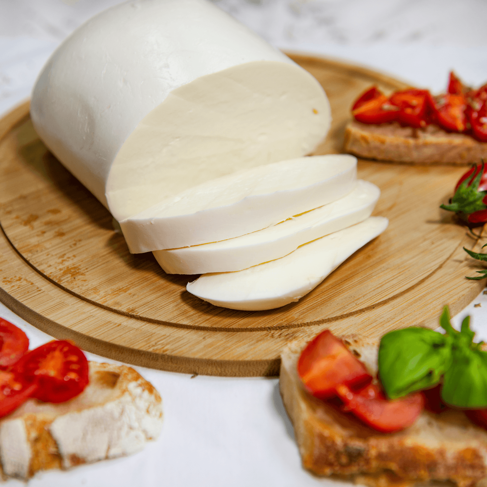 Fresh Mozzarella Logs Presliced