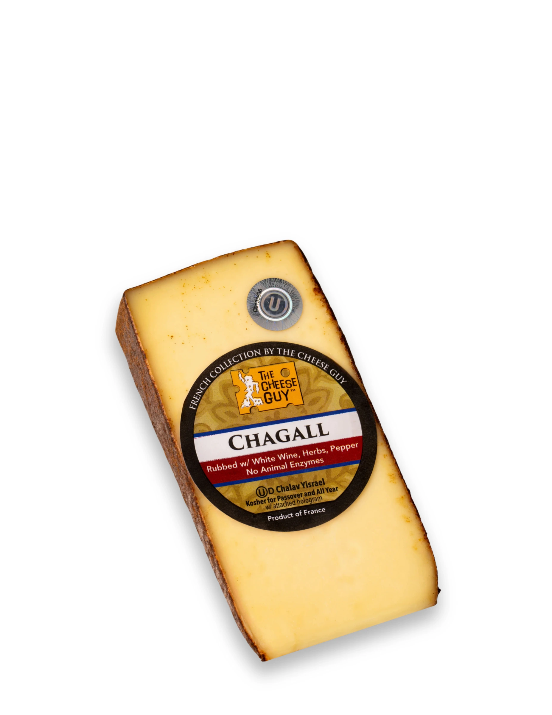 The Cheese Guy Chagall rubbed with wine, herbs, pepper, no animal enzymes