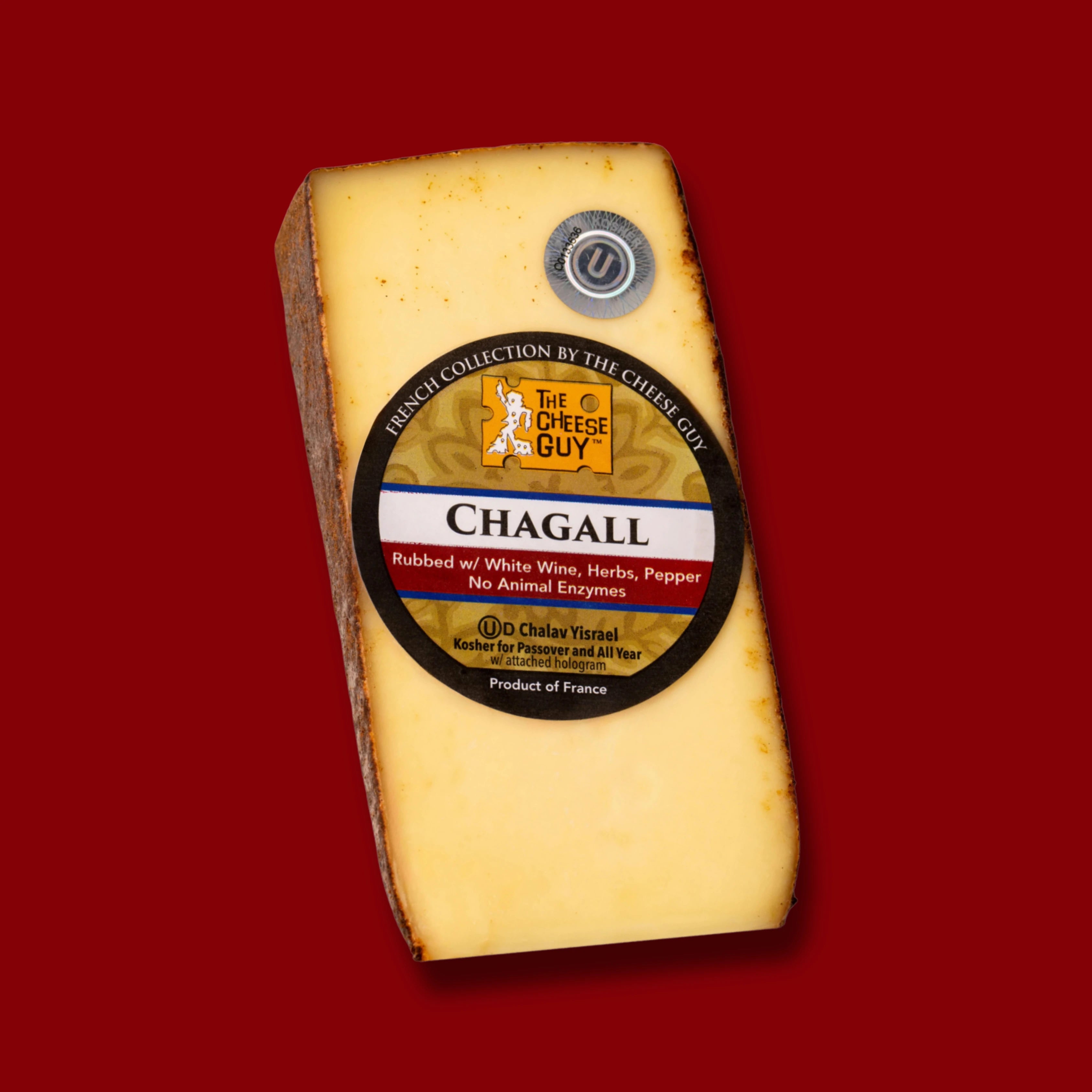 The Cheese Guy Chagall rubbed with wine, herbs, pepper, no animal enzymes