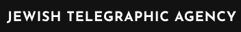 The Jewish Telegraphic Agency (JTA) logo features the organization's name in bold, white, sans-serif letters against a solid black background. The design is minimalist and straightforward.