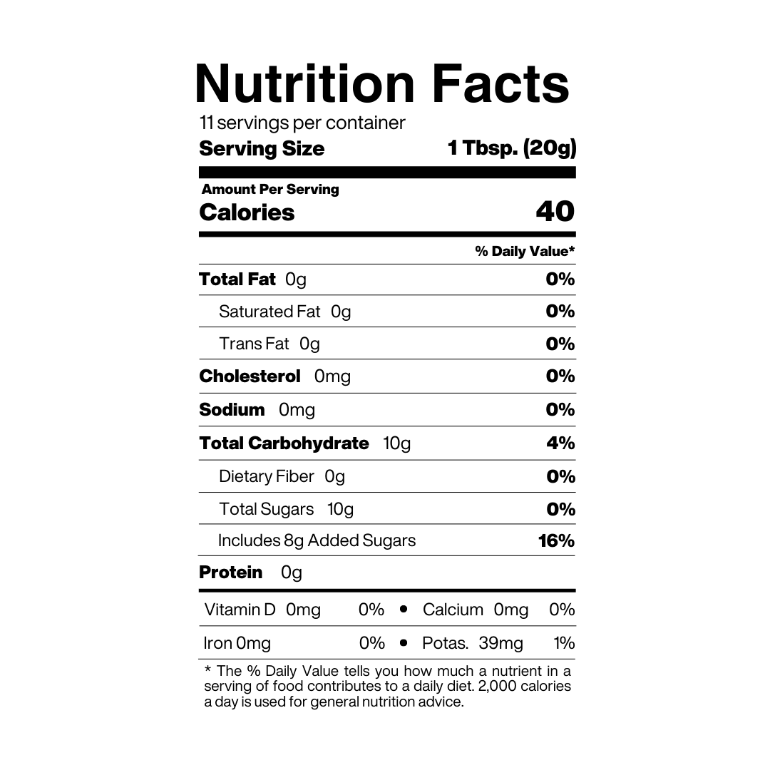 Apricot Jalapeno Swiss Preserves Nutrition Facts