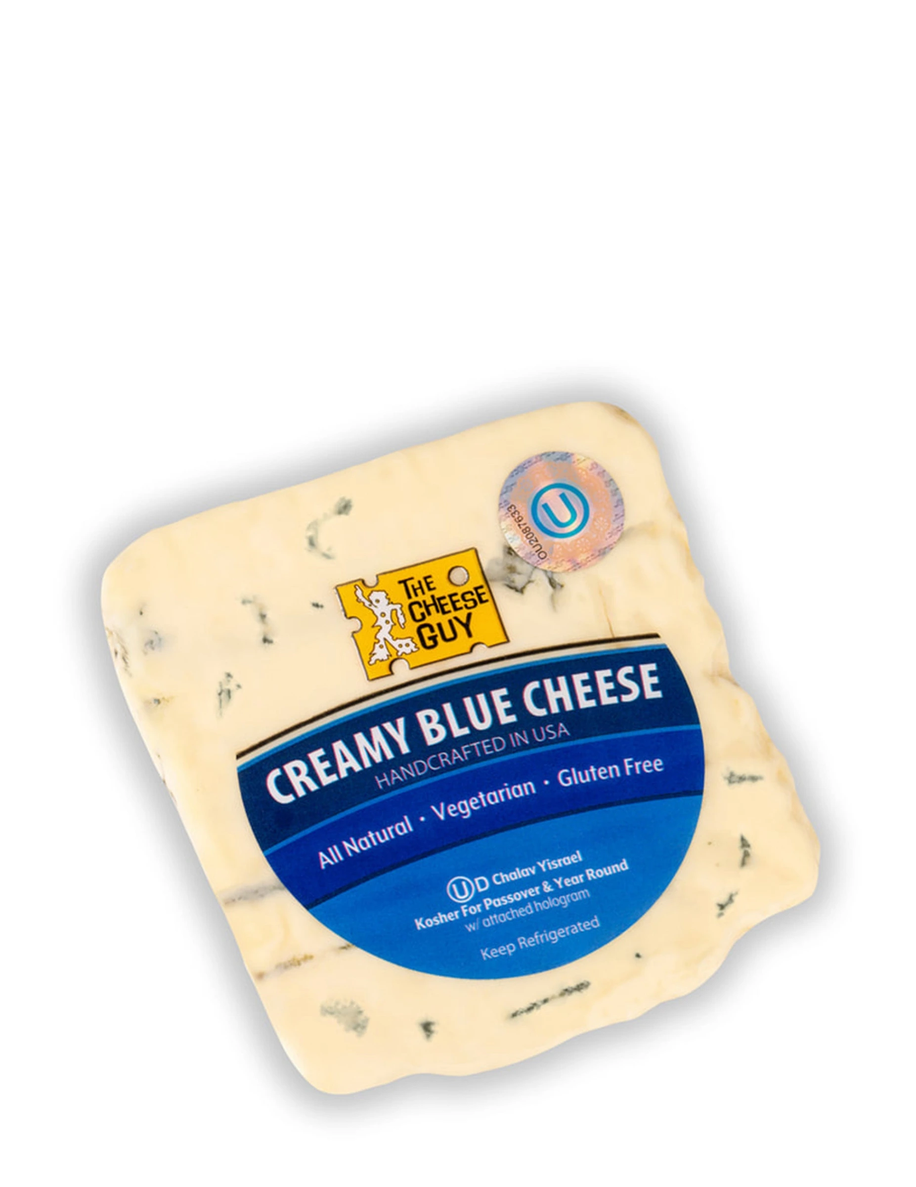 The Cheese Guy Creamy Blue Cheese All Natural Vegetarian Gluten Free Chalav Yisrael Kosher for Passover and All Year Round