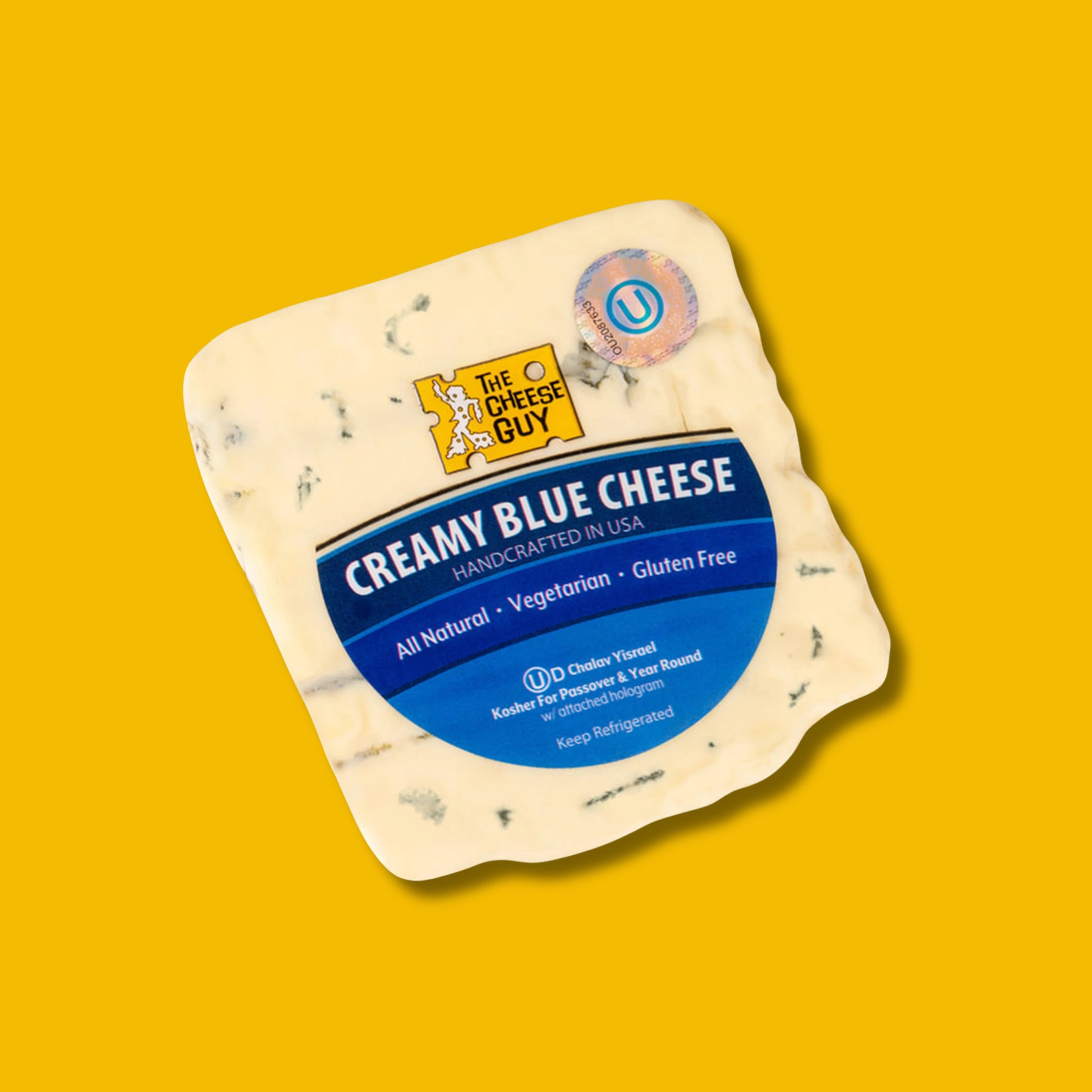 The Cheese Guy Creamy Blue Cheese All Natural Vegetarian Gluten Free Chalav Yisrael Kosher for Passover and All Year Round