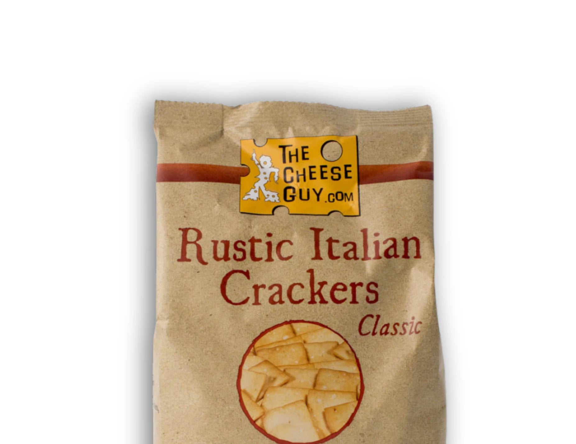 The Cheese Guy Rustic Italian Crackers Classic All Natural, Oven Baked not fried, No Preservatives, Vegetarian